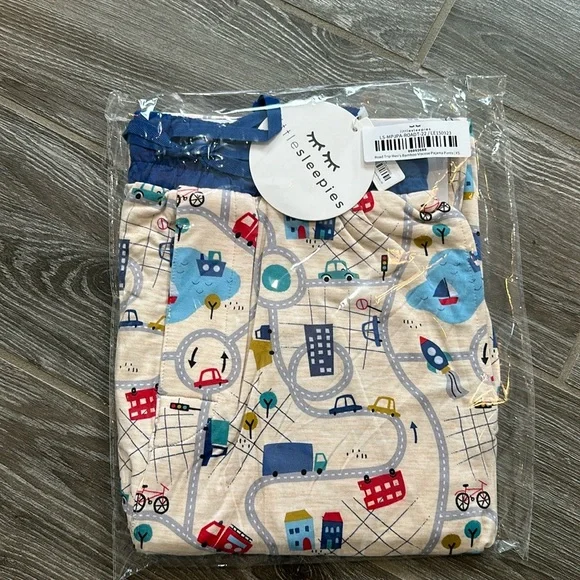 New in bag NWT mens little sleepies Road Trip lounge pajama pants XS extra small - Picture 2 of 4